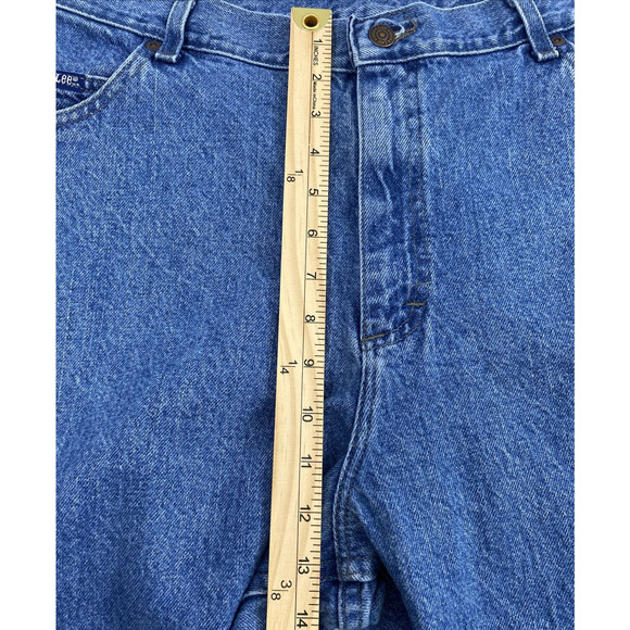 Lee Original Jeans Womens Plus Size 18 S Medium Wash Denim Straight Mom Hi Rise - Picture 7 of 11